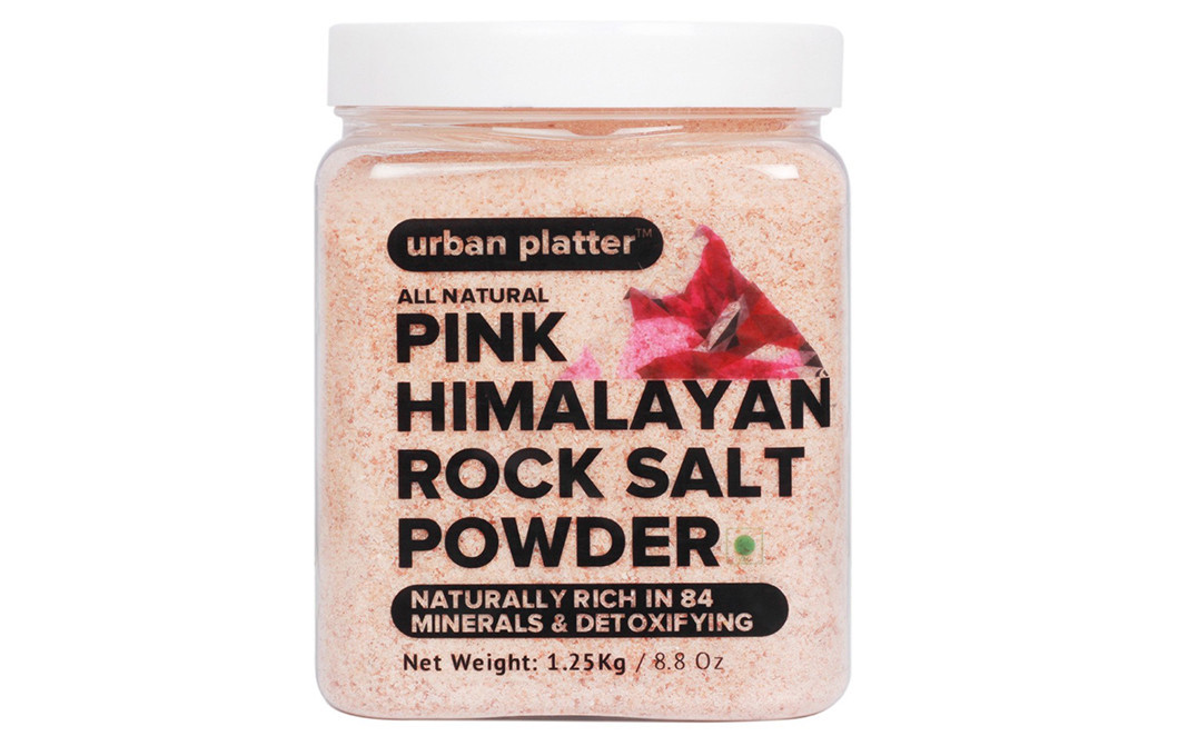 Urban Platter Pink Himalayan Rock Salt Powder   Jar  1.25 kilogram